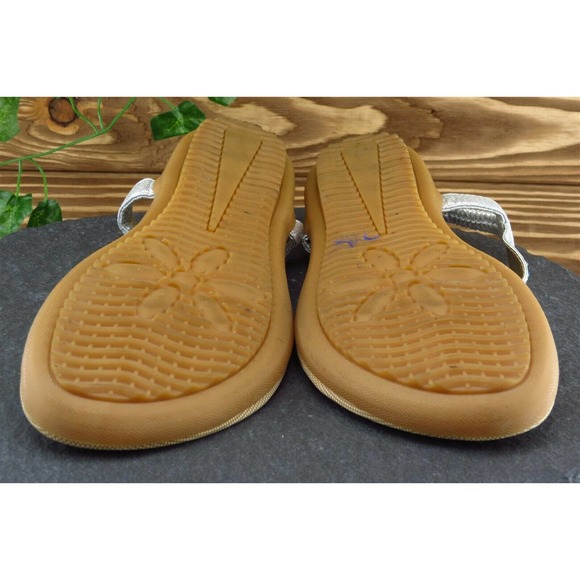 Siketu Size‎ 45 M Silver Gladiator Synthetic Women Sandal Shoes - Picture 7 of 7